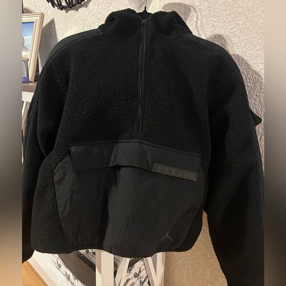 Nike air Jordan cozy cropped fleece hoodie